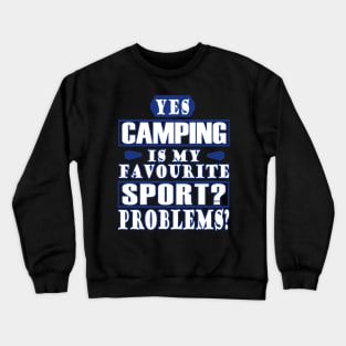 Camping caravan campfire boys men Crewneck Sweatshirt